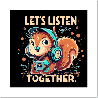 Musical squirrel Posters and Art